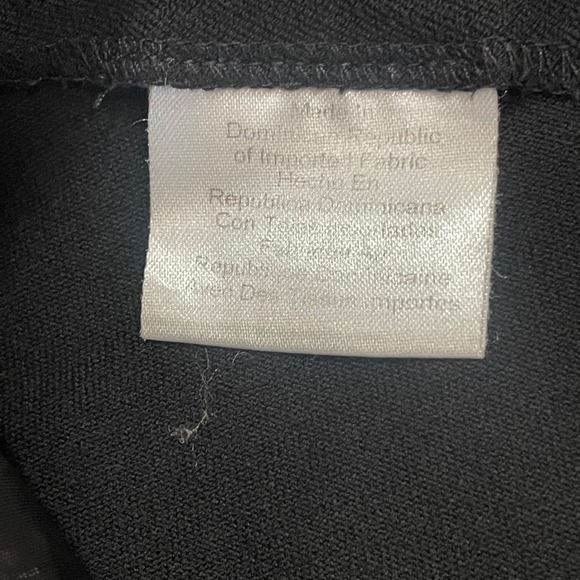 Vintage Lauren Ralph Lauren Womens Pants Black Plus Sz 20W Cotton‎ Leather Brass - Picture 11 of 13